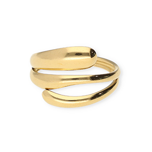 Stainless Steel - Rostfrei Stahl Ringe Gold