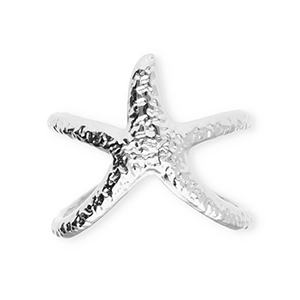 Stainless Steel - Rostfrei Stahl Ringe Starfish Silver