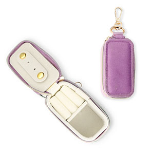 Schmuckschatulle f&uuml;r die Reise mit Schl&uuml;sselanh&auml;nger Rectangle Purple