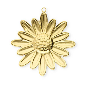 Anh&auml;nger aus Stainless Steel - Rostfreiem Stahl Flower Gold