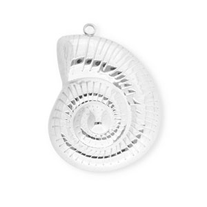 Anh&auml;nger aus Stainless Steel - Rostfreiem Stahl Shell Silver