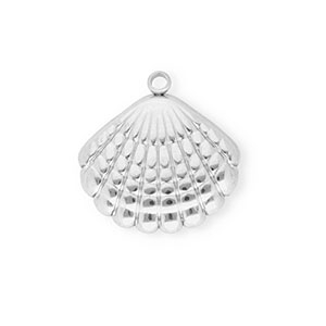 Anh&auml;nger aus Stainless Steel - Rostfreiem Stahl Shell Silver