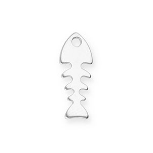 Anh&auml;nger aus Stainless Steel - Rostfreiem Stahl Fishbone Silver