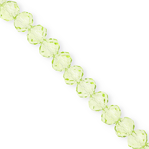 Facetten Top Glas Perlen 8x6&nbsp;mm Rondellen Light green