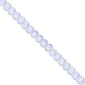 Facetten Top Glas Perlen 4x3&nbsp;mm Rondellen Blue
