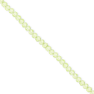 Facetten Top Glas Perlen 3x2&nbsp;mm Rondellen Light green