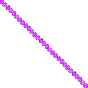 Facetten Top Glas Perlen 3x2&nbsp;mm Rondellen Grape purple