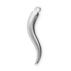 Anh&auml;nger aus Stainless Steel - Rostfreiem Stahl Italian Horn Silver