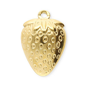 Anh&auml;nger aus Stainless Steel - Rostfreiem Stahl Strawberry Gold
