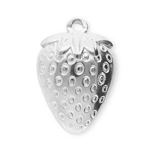 Anh&auml;nger aus Stainless Steel - Rostfreiem Stahl Strawberry Silver