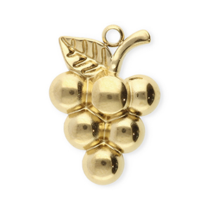 Anh&auml;nger aus Stainless Steel - Rostfreiem Stahl Grapes Gold