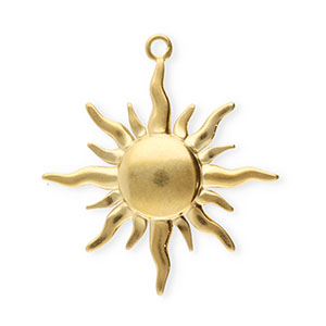 Anh&auml;nger aus Stainless Steel - Rostfreiem Stahl Sun Gold