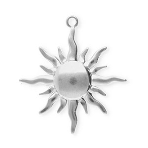 Anh&auml;nger aus Stainless Steel - Rostfreiem Stahl Sun Silver