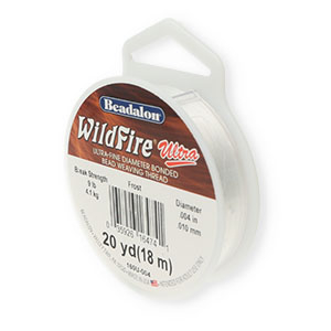 Schmuck Draht Beadalon Wildfire Ultra 0.10mm Frost white