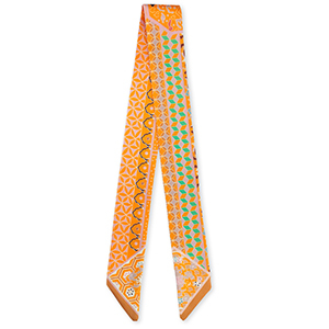 Bandana Schal with Rhombus Light orange-light pink-light brown