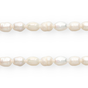 TQ S&uuml;sswasser Perlen Rice 7x5 mm Natural white