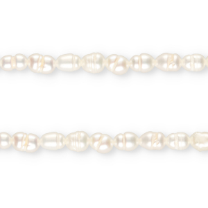 TQ S&uuml;sswasser Perlen Rice 6x4 mm Natural white