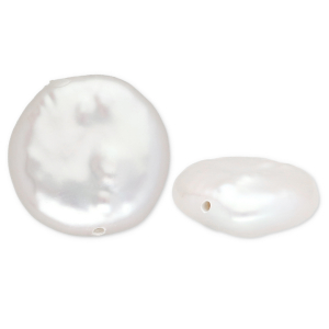 TQ S&uuml;sswasser Perlen Flat Round Natural white