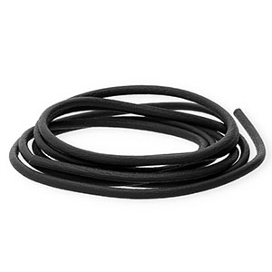 DQ Leder rund 2&nbsp;mm Black