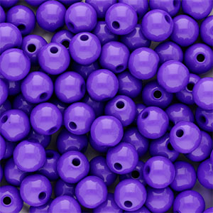 8 mm Perlen aus Acryl Shiny Dark purple