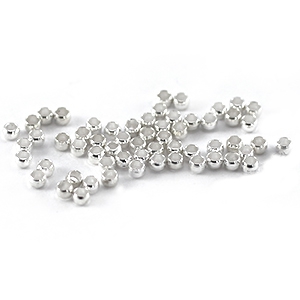 DQ Quetsch Perle 2mm Silber