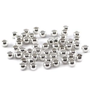 DQ Quetsch Perle 3mm Silber