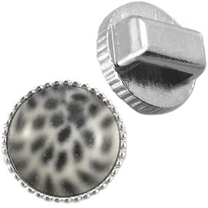 Fassungen / Schieber Cuoio vintage Silber