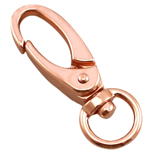 Metall DQ Schl&uuml;sselanh&auml;nger 46mm Ros&eacute; gold 