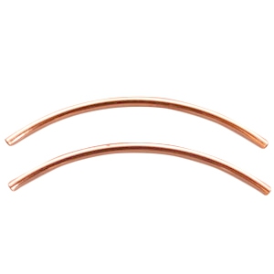 Metall DQ R&ouml;hrchen 2x50mm Ros&eacute; gold 
