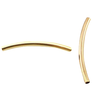 Metall DQ R&ouml;hrchen 2.5x35mm Gold