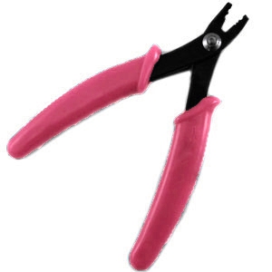 Quetschperlen Zange rosa