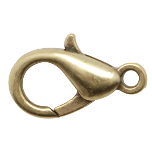 Karabiner Verschluss Design quality 23mm Antik bronze (Nickelfrei)