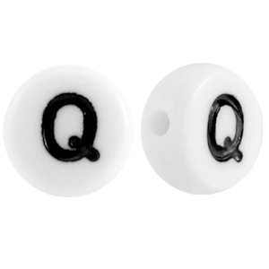 Acryl Buchstabe Q Weiss