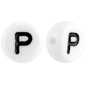 Acryl Buchstabe P Weiss