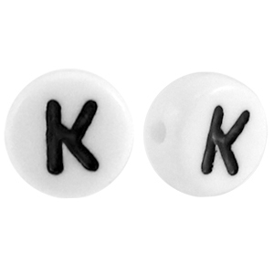 Acryl Buchstabe K Weiss