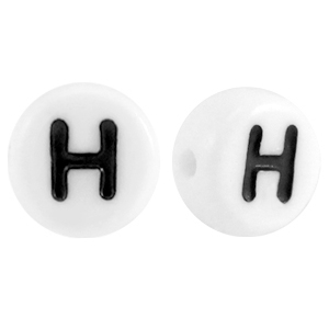 Acryl Buchstabe H Weiss