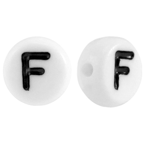 Acryl Buchstabe F Weiss