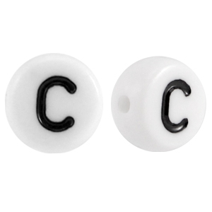 Acryl Buchstabe C Weiss