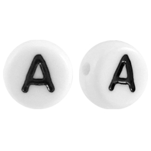 Acryl Buchstabe A Weiss