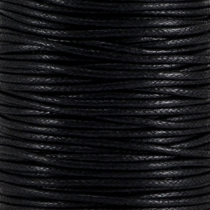 Kordel aus Wachs 2.0 mm Black