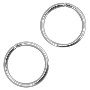 Zubeh&ouml;r aus Stainless Steel - Rostfrei Stahl Bindering 4mm Silber