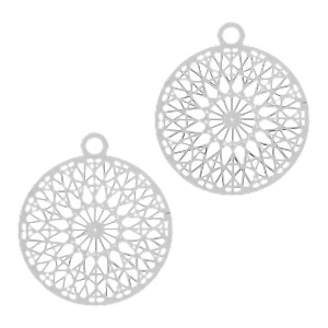 Anh&auml;nger Bohemian mit &Ouml;se 13mm Silber