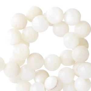Perle Muschel Basic rund 4mm White