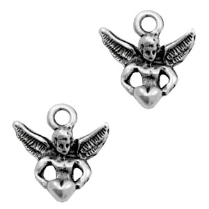 Anh&auml;nger Metall TQ Engel Antique silber