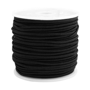 Elastik gef&auml;rbt 1.5mm Black