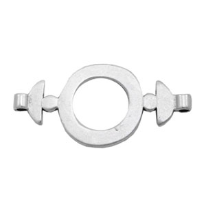 Anh&auml;nger Metall TQ Zwischenst&uuml;ck Ring 30mm Antique silber