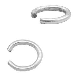 Zubeh&ouml;r Metall TQ Bindering Oval Antique silber