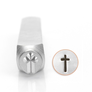 ImpressArt Figurenstempel Kreuz 6mm Silber