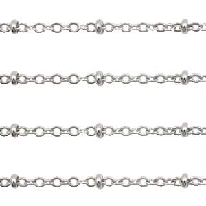 Zubeh&ouml;r aus Stainless Steel - Rostfreiem Stahl Gliederkette 2mm Silber