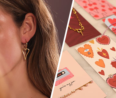 Schmuckkarten und Herz-Anh&auml;nger f&uuml;r Valentinsgr&uuml;&szlig;e